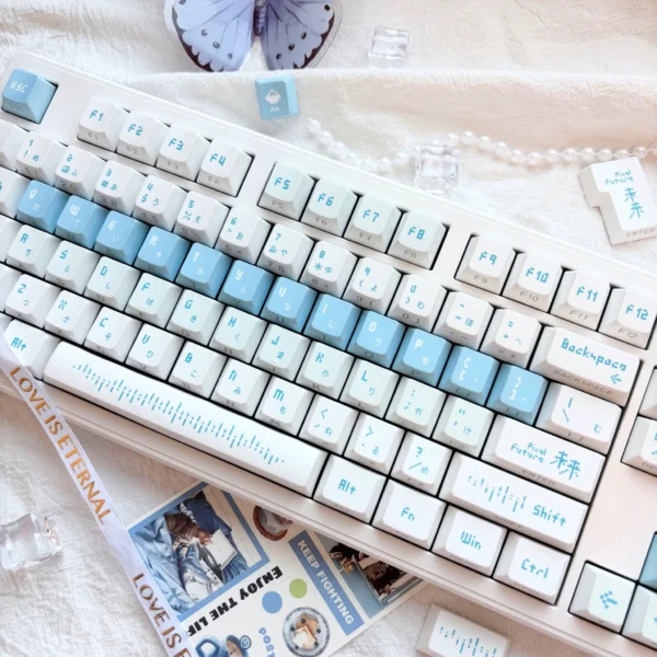 Ethereal Snow Custom Keycaps