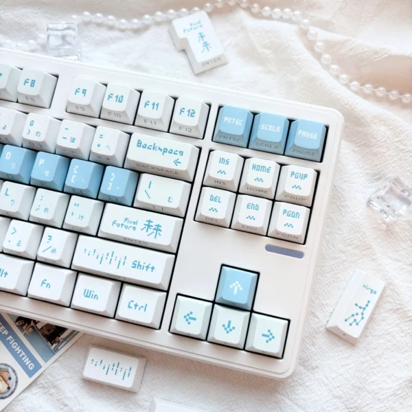 Ethereal Snow Custom Keycaps