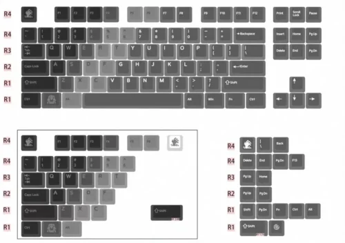 IMG_6873 Gradient Transparent Custom Keycaps