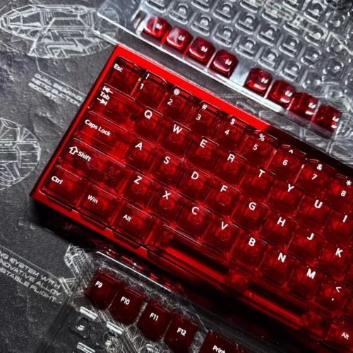 IMG_6876 Gradient Transparent Custom Keycaps
