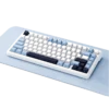 M75蓝白色透明 XM M75 Mechanical Keyboard