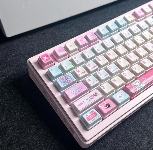 Pink Dance Custom Keycaps
