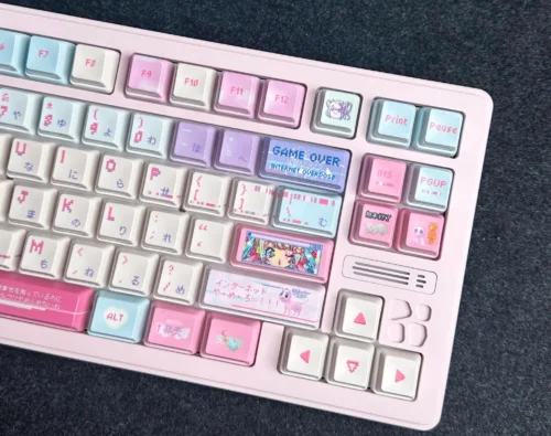 HJ3CfEjbkAAmA1L Pink Dance Custom Keycaps