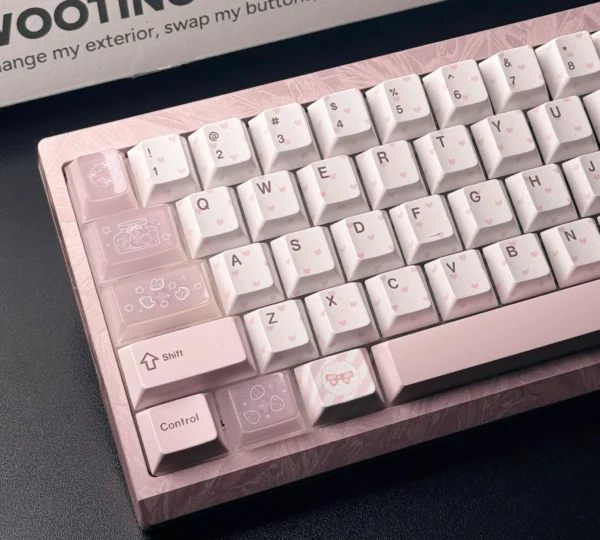 Pink Ice Cream Custom Keycaps