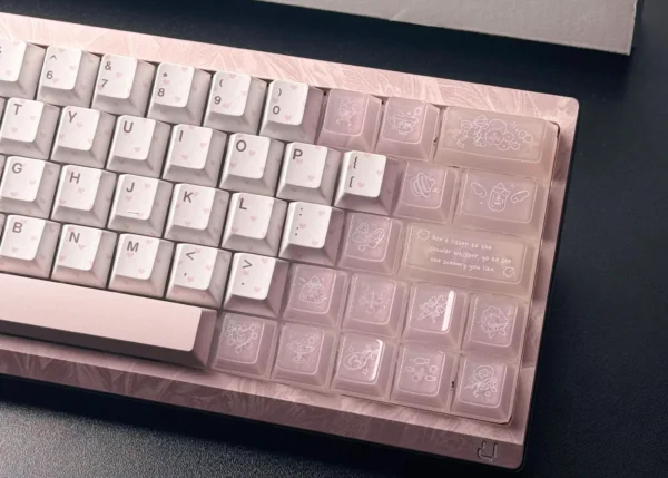 Pink Ice Cream Custom Keycaps