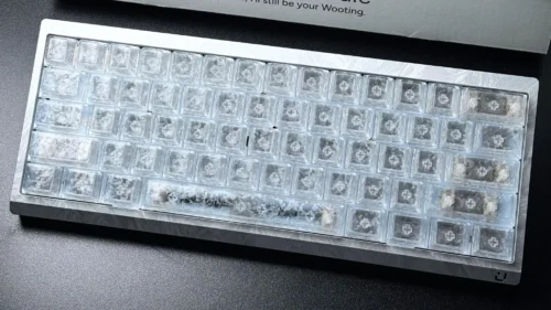 Frosted Crackle Custom Keycaps