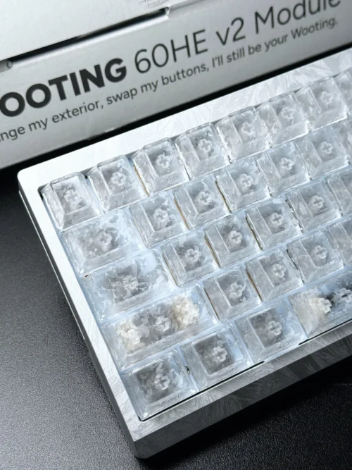 Frosted Crackle Custom Keycaps