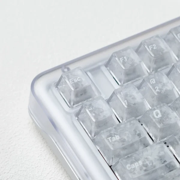 Frosted Crackle Custom Keycaps