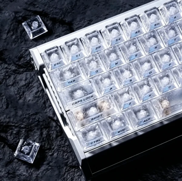 Frosted Crackle Custom Keycaps