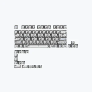 Gradient clear (3) Oshid Honeycomb Hollow Keycaps