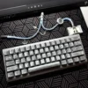 Gradient clear (6) Glacier Crack Fiber Keycaps