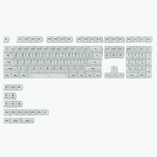 Gradient clear (8) Galaxy Prism Refract Custom Keycaps