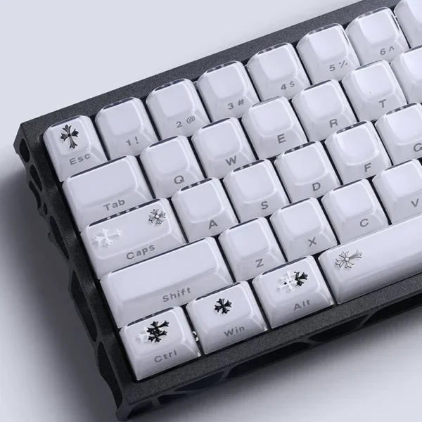 IMG_8276 Gel Chrome Cross Custom Keycaps