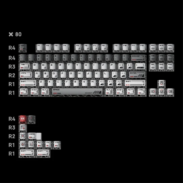 Space Metal Orbit Keycaps