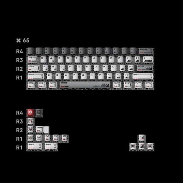 Space Metal Orbit Keycaps