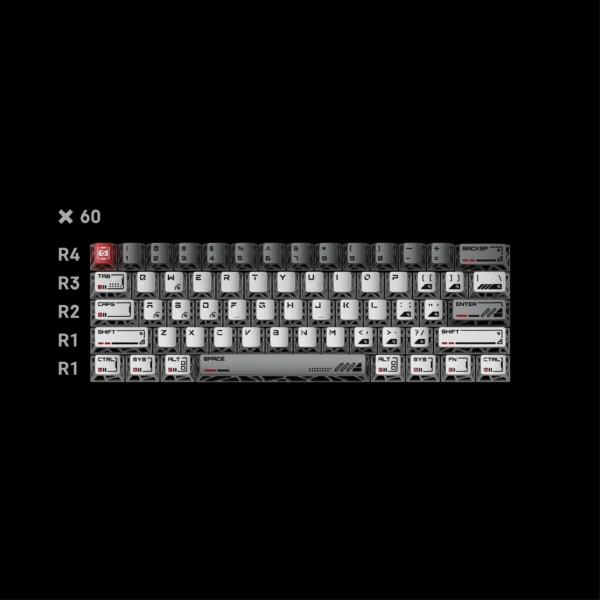 Space Metal Orbit Keycaps