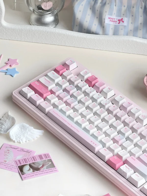 Serenade Blush Cerulean Keycaps