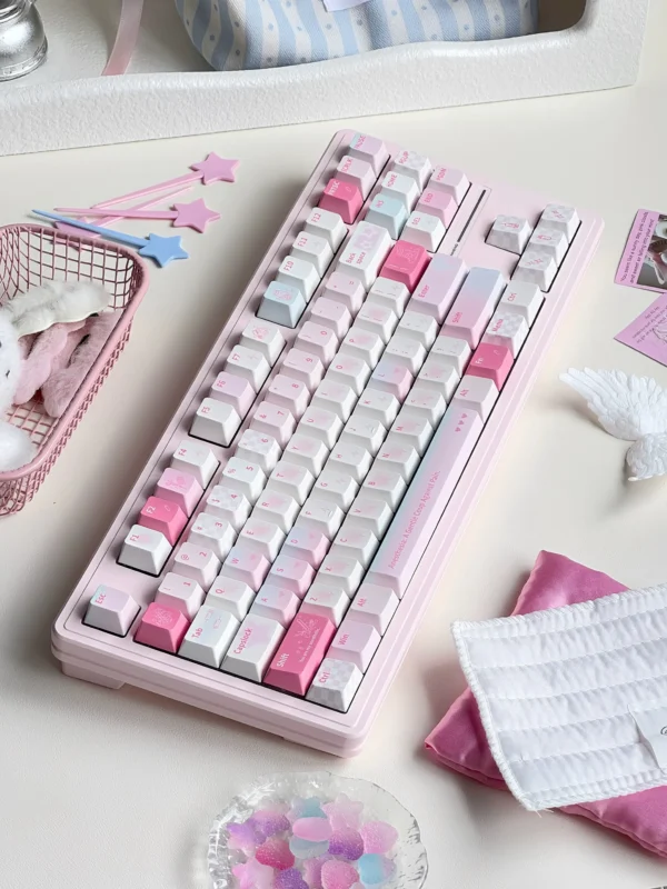 Serenade Blush Cerulean Keycaps