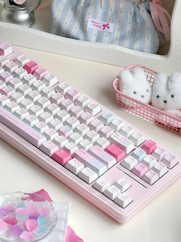 Serenade Blush Cerulean Keycaps
