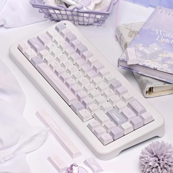 IMG_9380 Sylph Lavender Ivory Keycaps