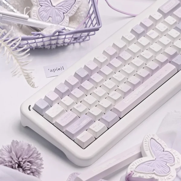 IMG_9383 Sylph Lavender Ivory Keycaps